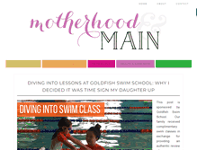 Tablet Screenshot of motherhoodandmain.com